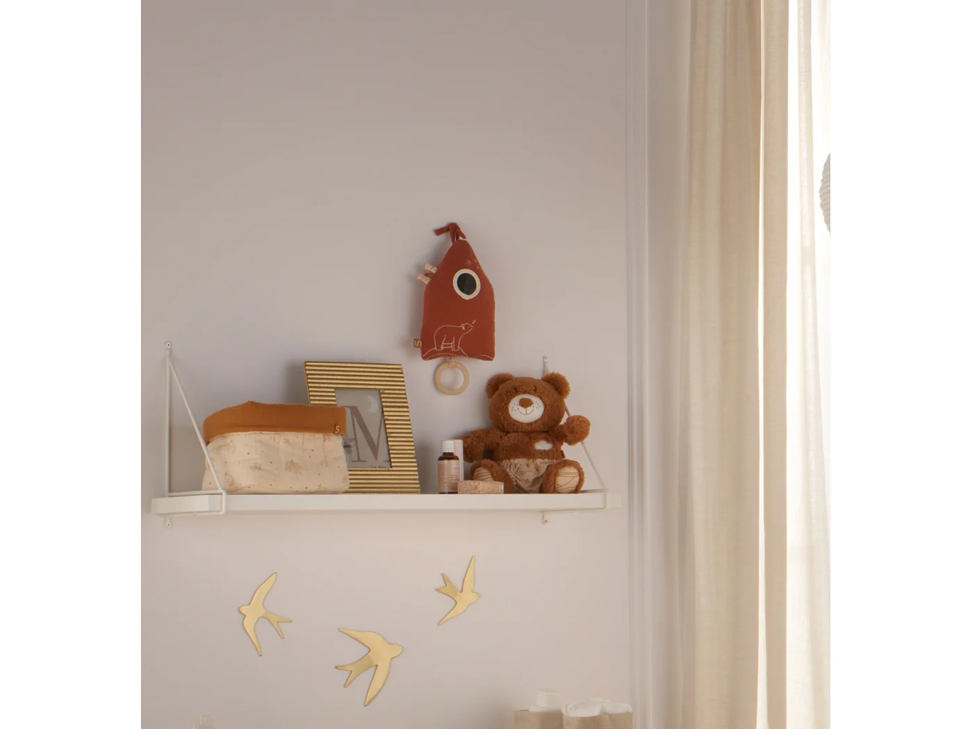 Peluche Mini Musical maison brodé ORSINO - Sauthon