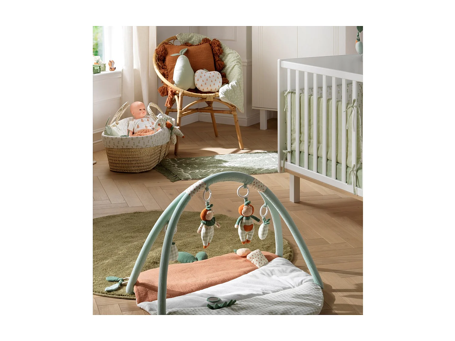 Tappeto da gioco in velluto verde 75x83 cm