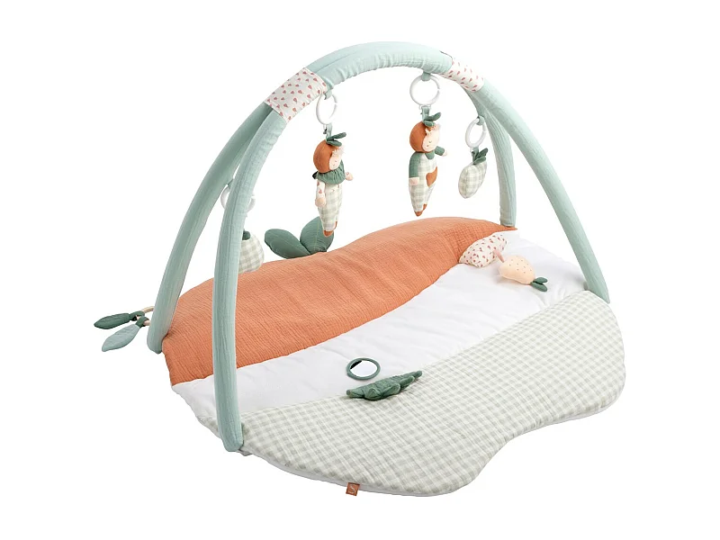 Tapis d'éveil 75x83 cm en velours Vert BOTANICA - Sauthon