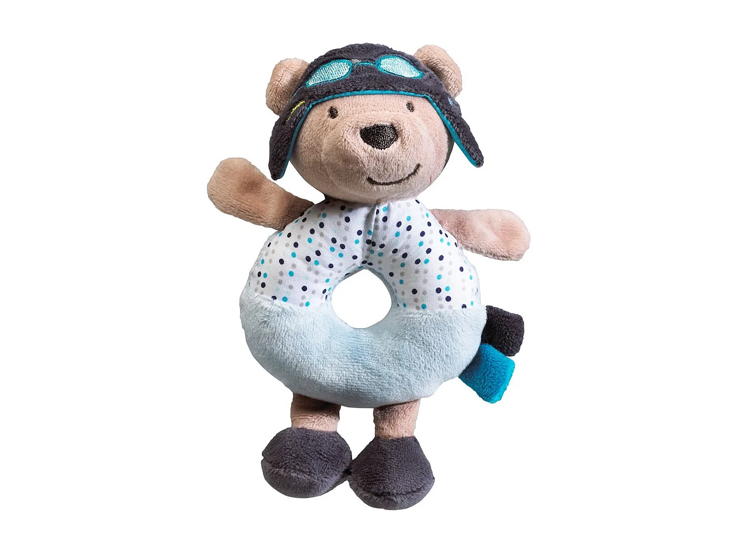 Sonajero de terciopelo azul