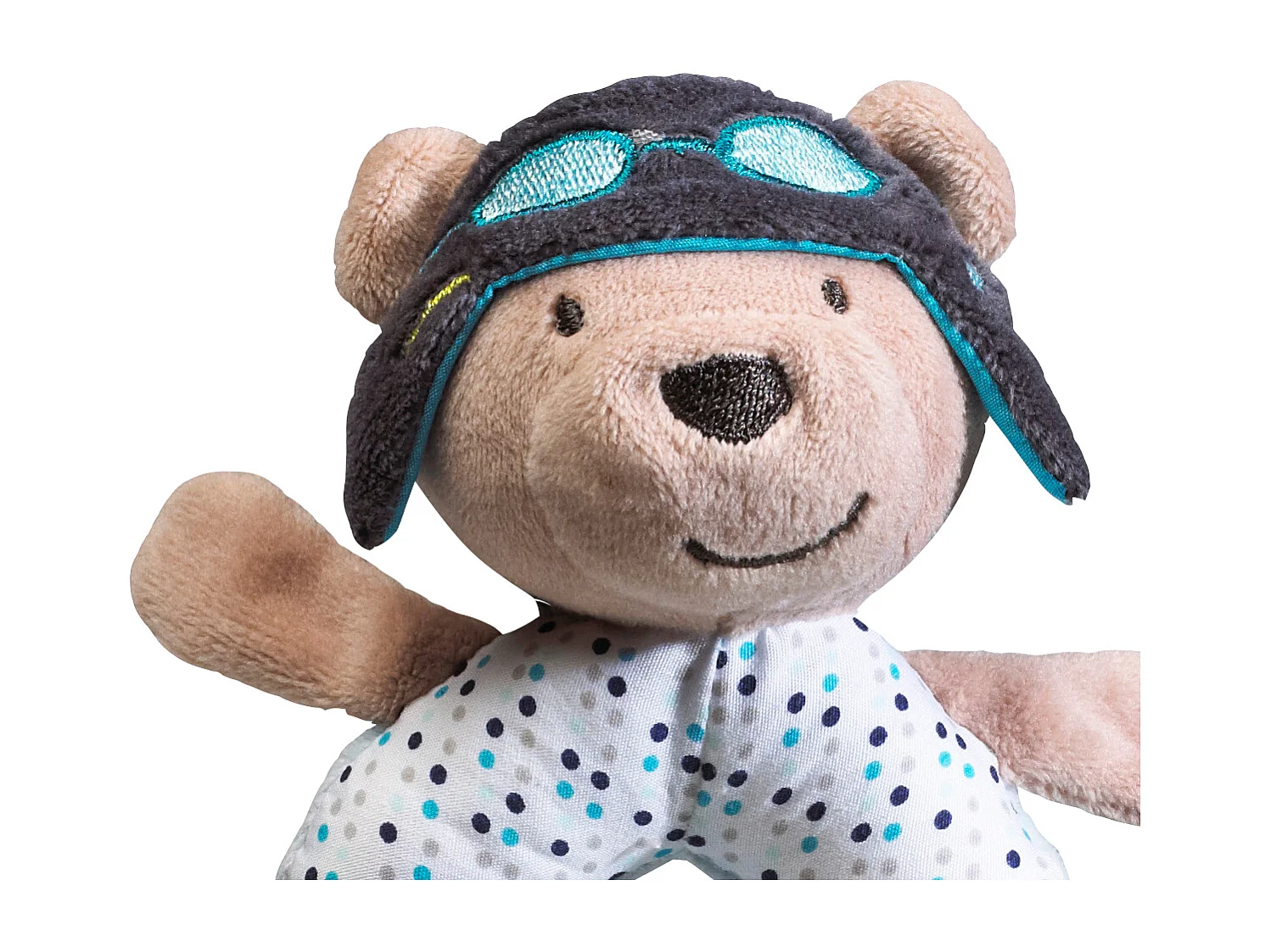 Hochet en velours bleu LAZARE - Sauthon