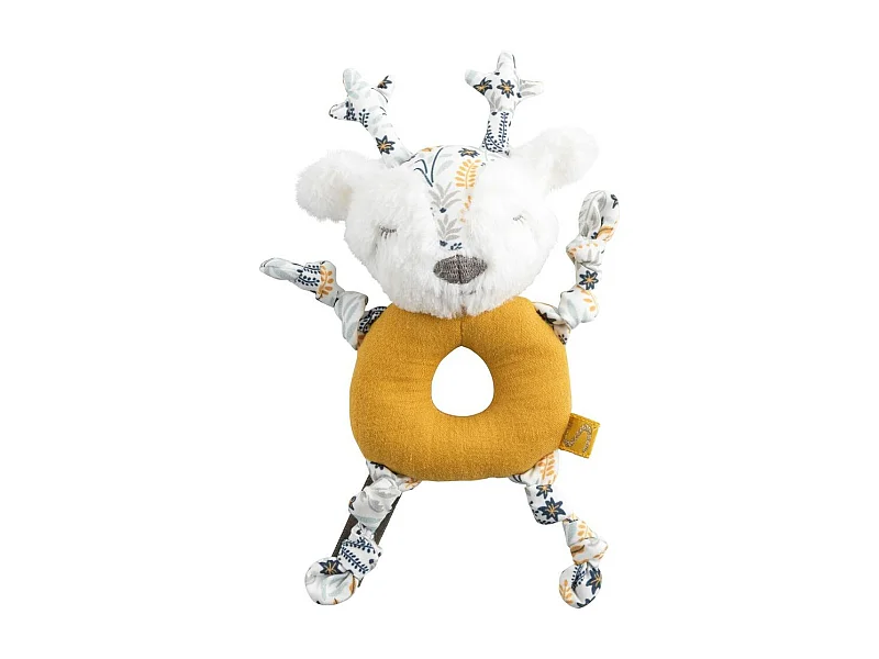 Sonajero de terciopelo amarillo oscuro