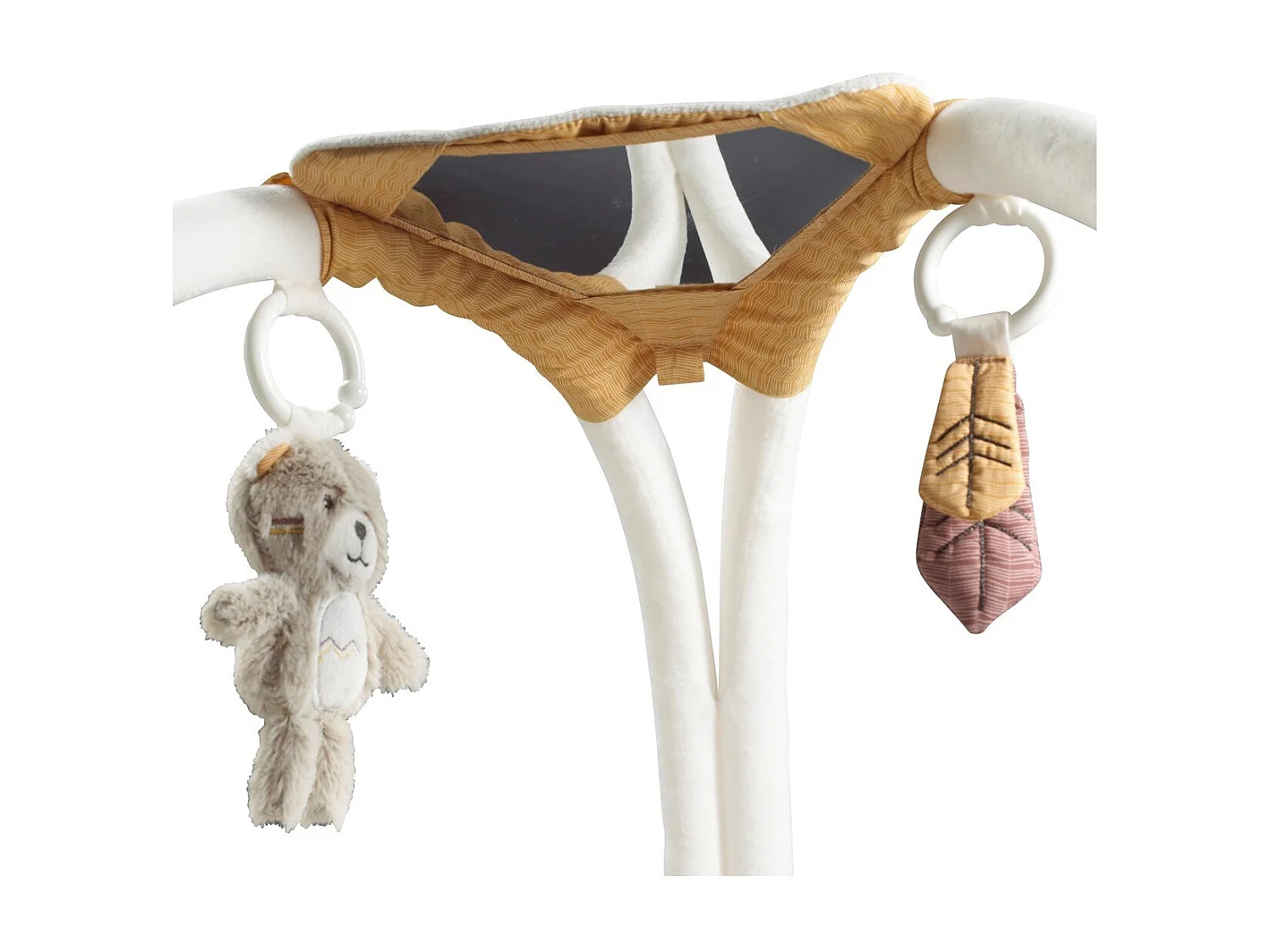 Tappeto per bambini Tipi in poliestere beige 77x77cm