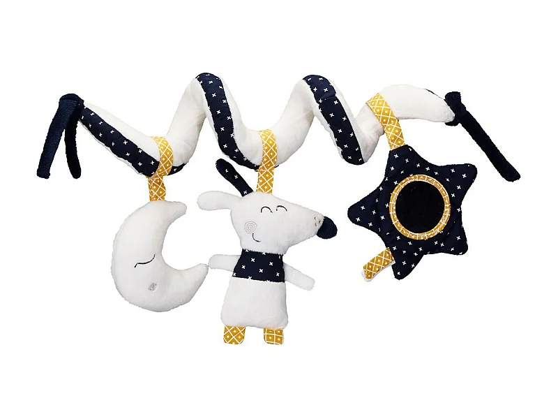 Espiral de actividades de terciopelo blanco