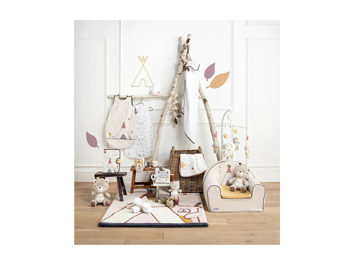 Mobile Musical en polyester beige TIMOUKI - Sauthon