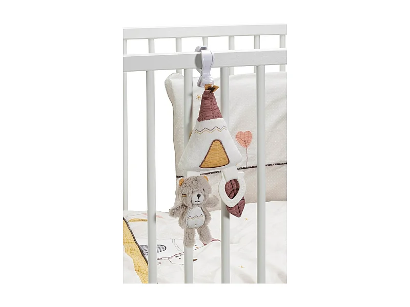 Juguete de actividades para niños Tipi de terciopelo blanco