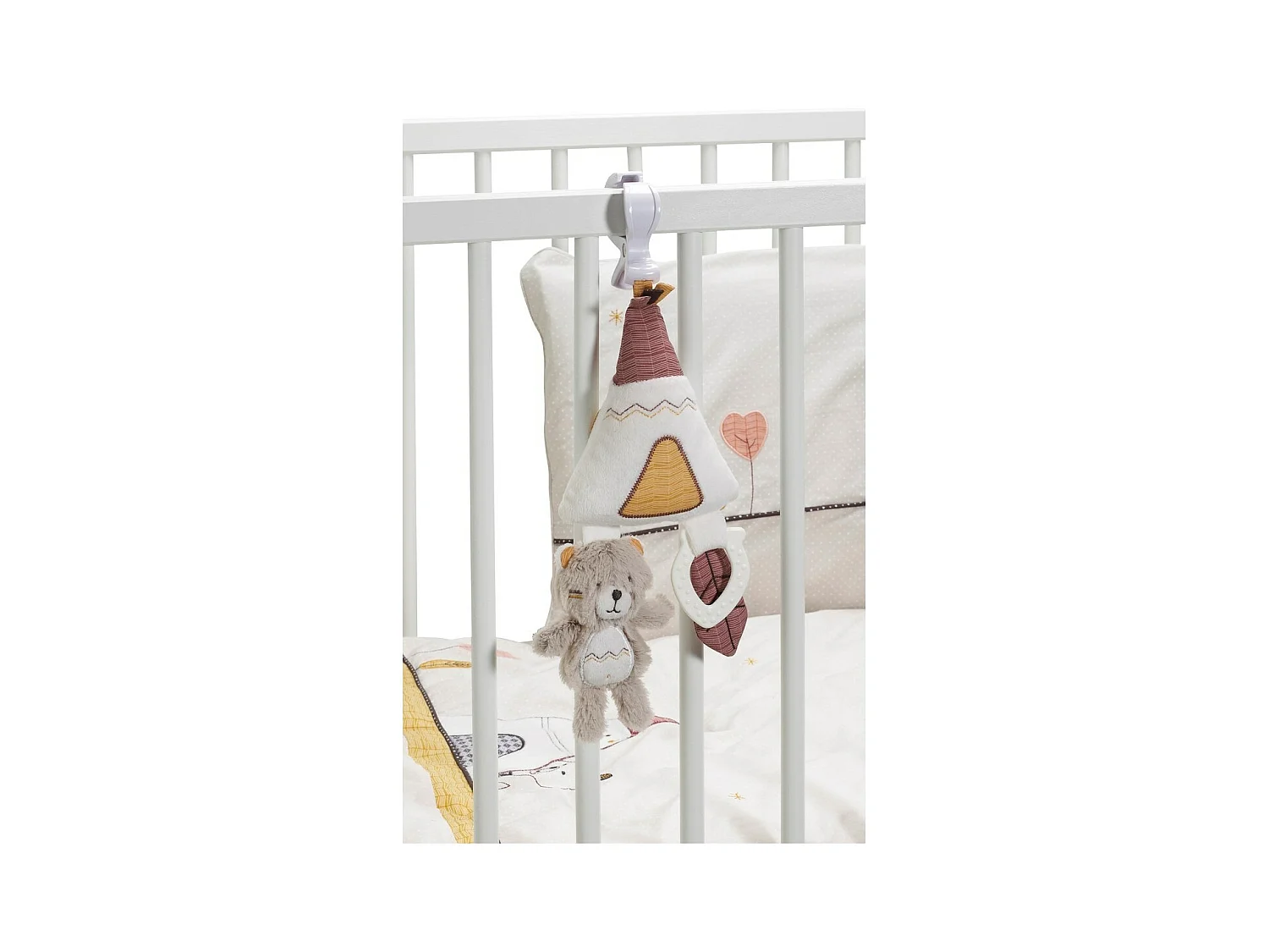 Juguete de actividades para niños Tipi de terciopelo blanco
