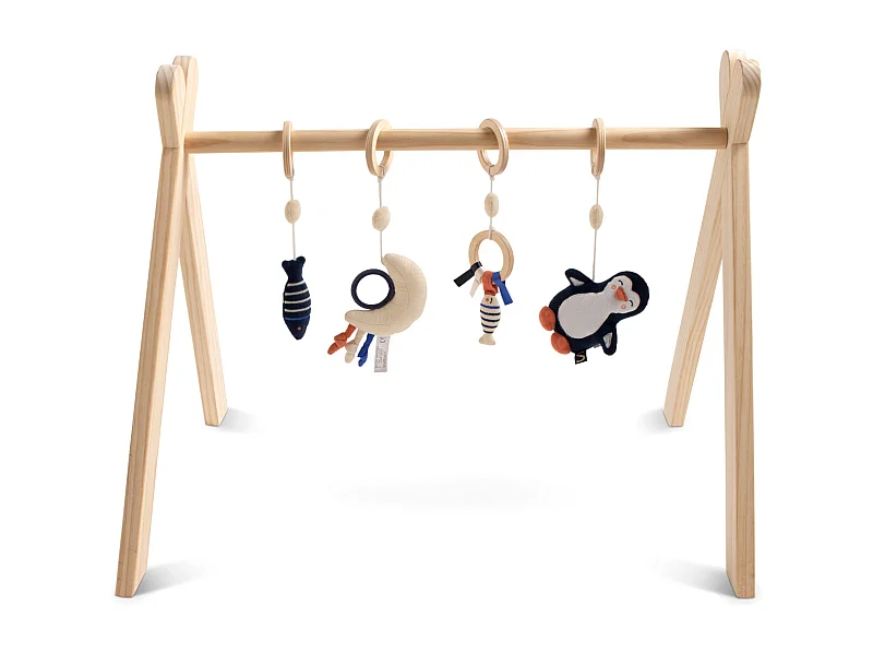 Arche d'éveil bois avec 4 jouets BABY SAILOR - Sauthon