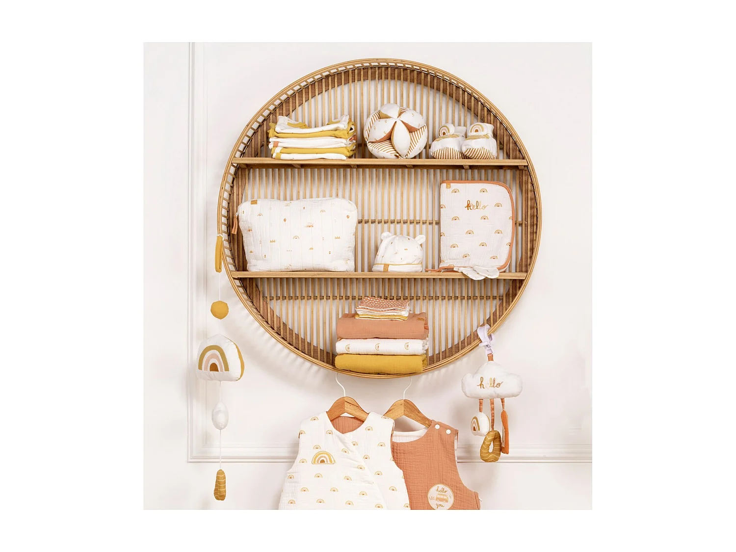 Balle sensorielle en coton blanc SUNLIGHT - Sauthon