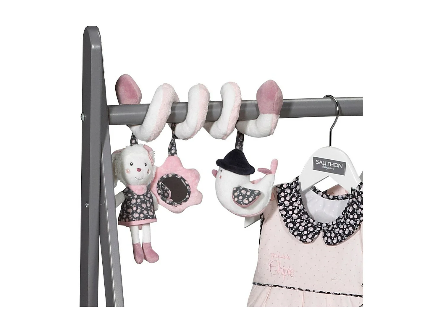 Espiral de actividades de terciopelo blanco