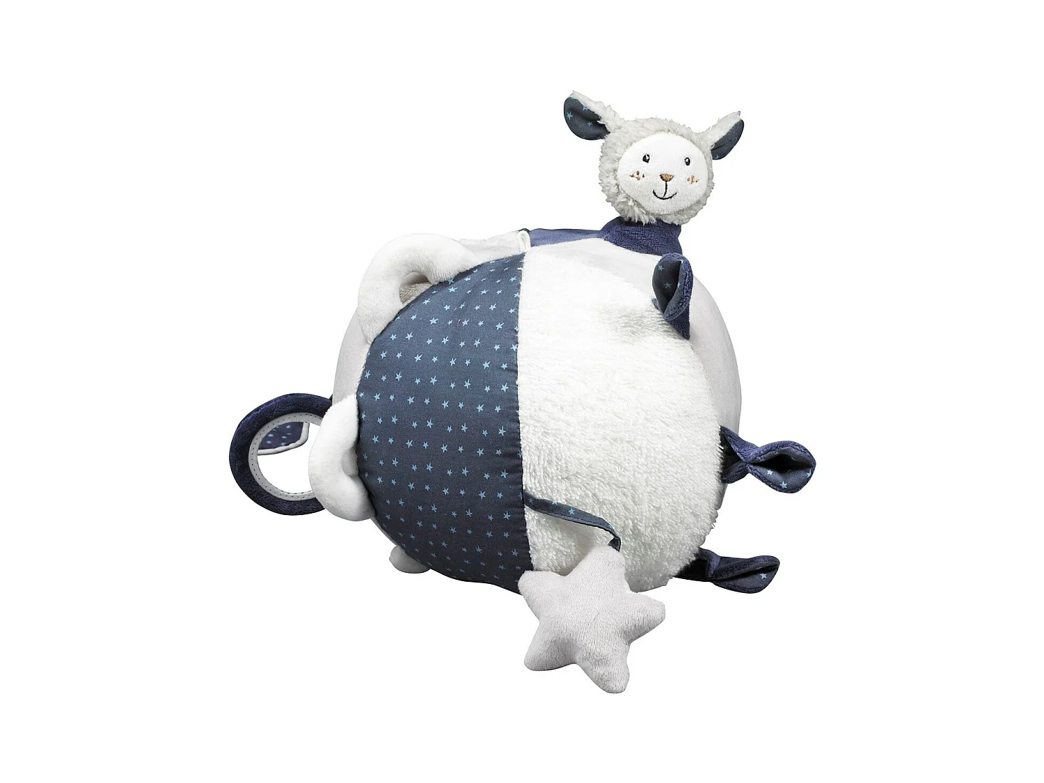 Palla attività per bambini in velluto blu