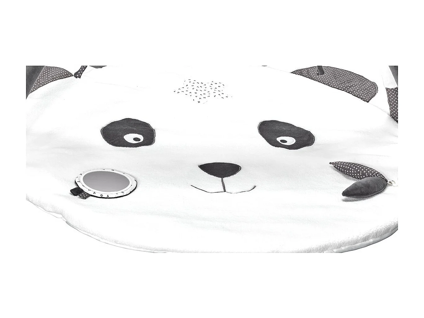 Tappeto da gioco in velluto bianco 100x80cm