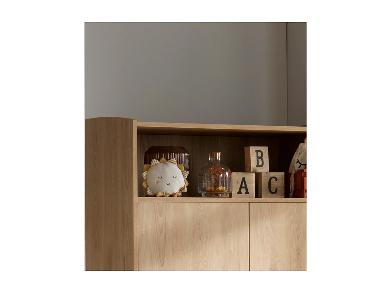 Peluche musicale en coton blanc SUNLIGHT - Sauthon