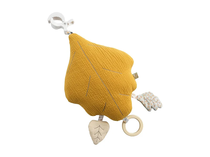 Juguete de actividades de gasa de algodón amarillo oscuro