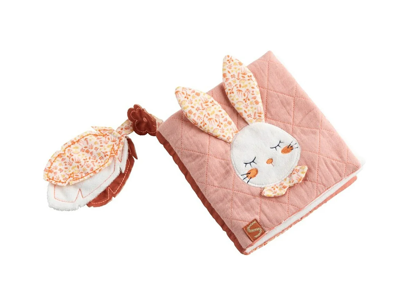 Livre d'éveil  en polyester rose ESMEE - Sauthon