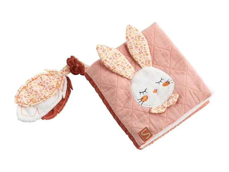 Livre d'éveil  en polyester rose ESMEE - Sauthon
