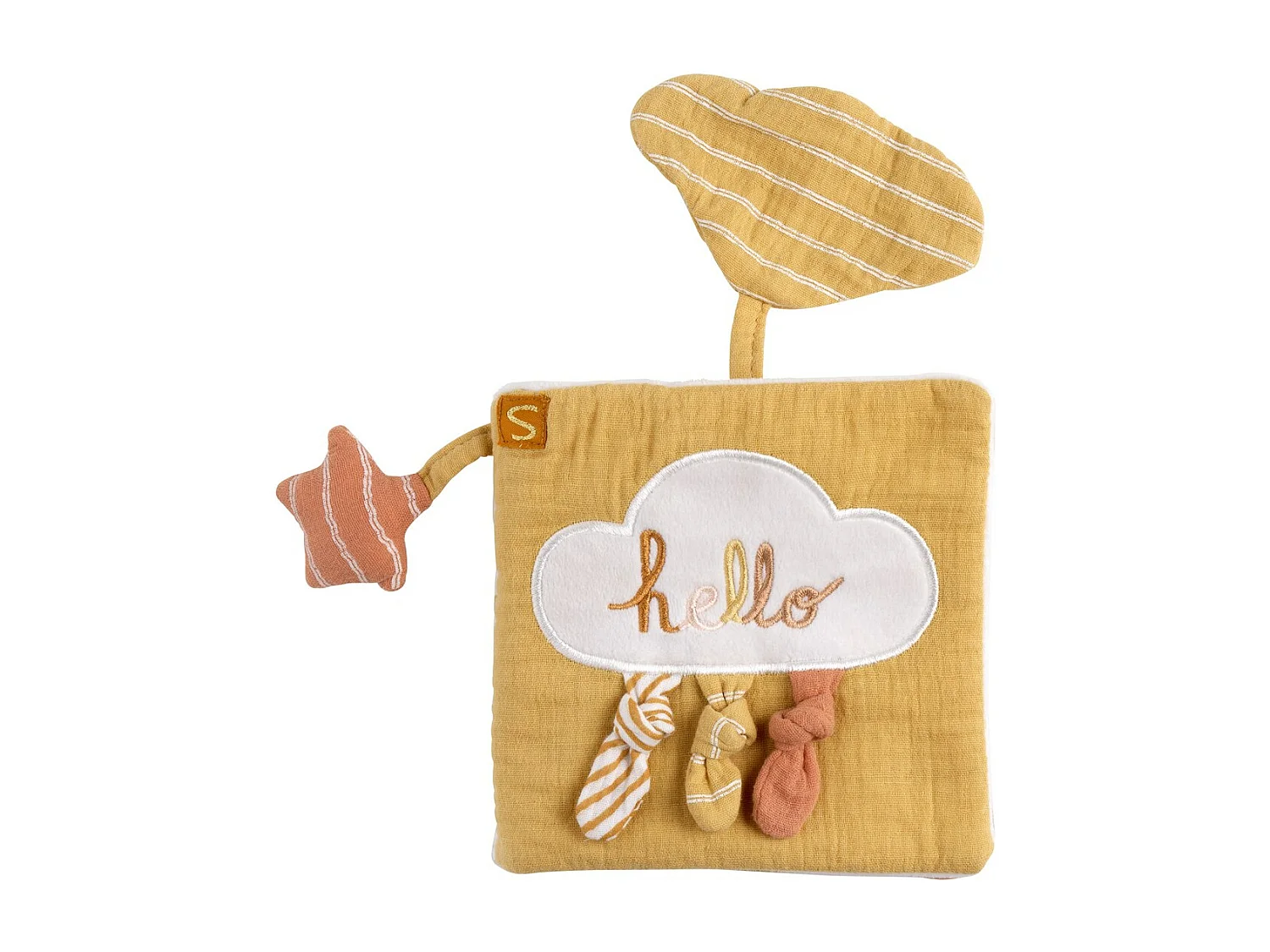 Livre d'éveil en velours Moutarde SUNLIGHT - Sauthon