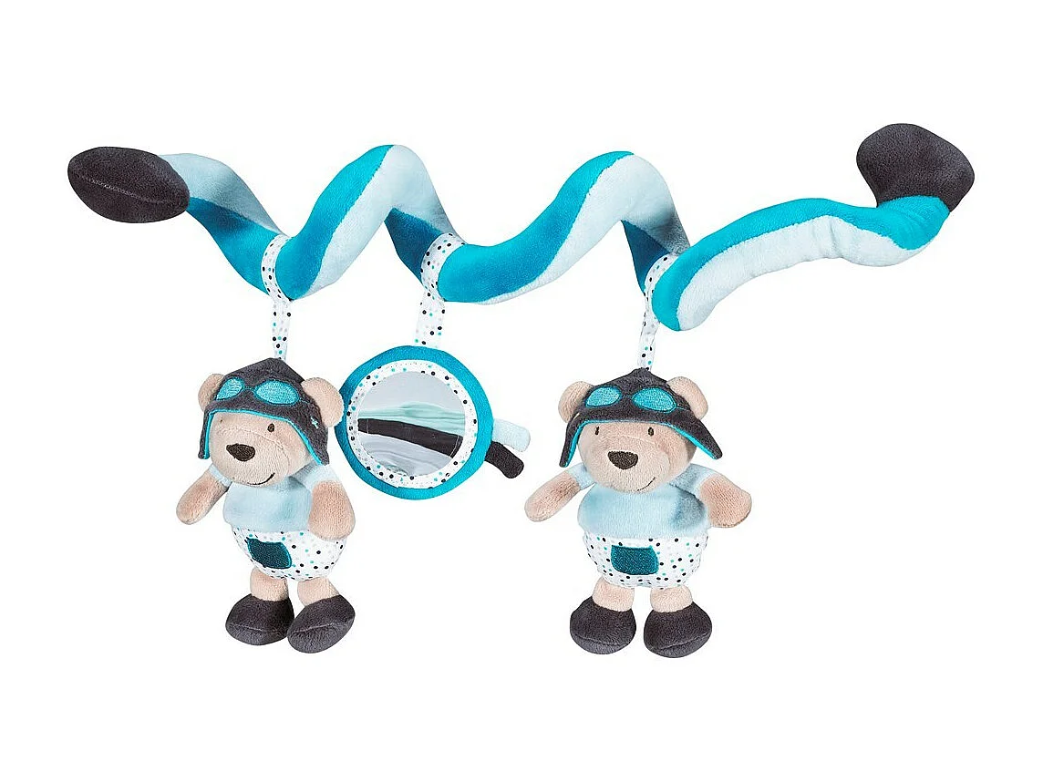 Spirale di velluto blu