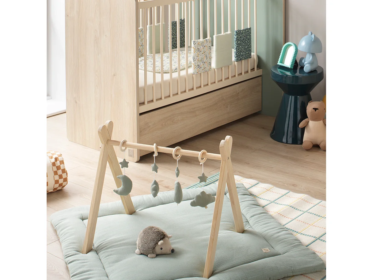 Grand tapis de jeu en double gaze de coton UNI SAUGE - Sauthon