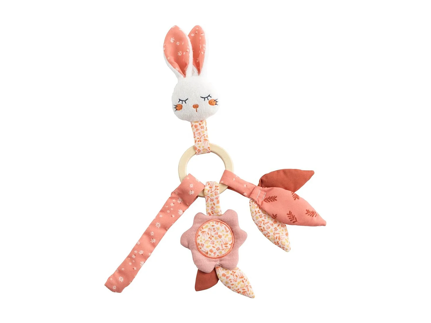 Sonajero de terciopelo rosa