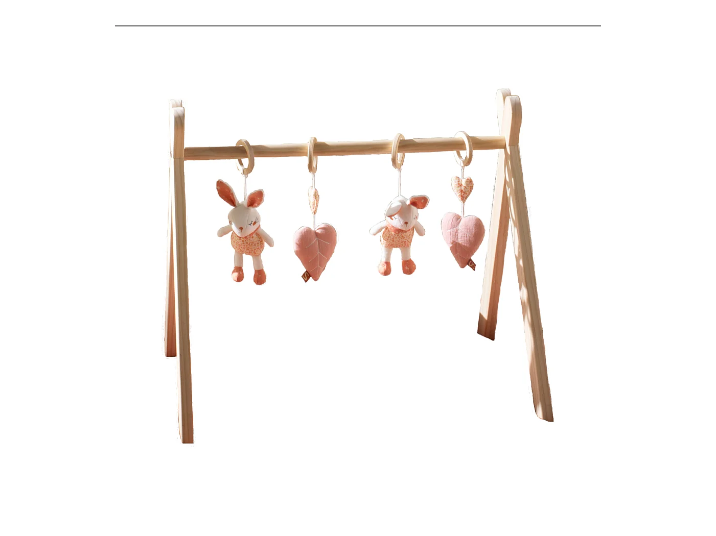 Arche d'éveil bois avec 4 jouets ESMEE - Sauthon