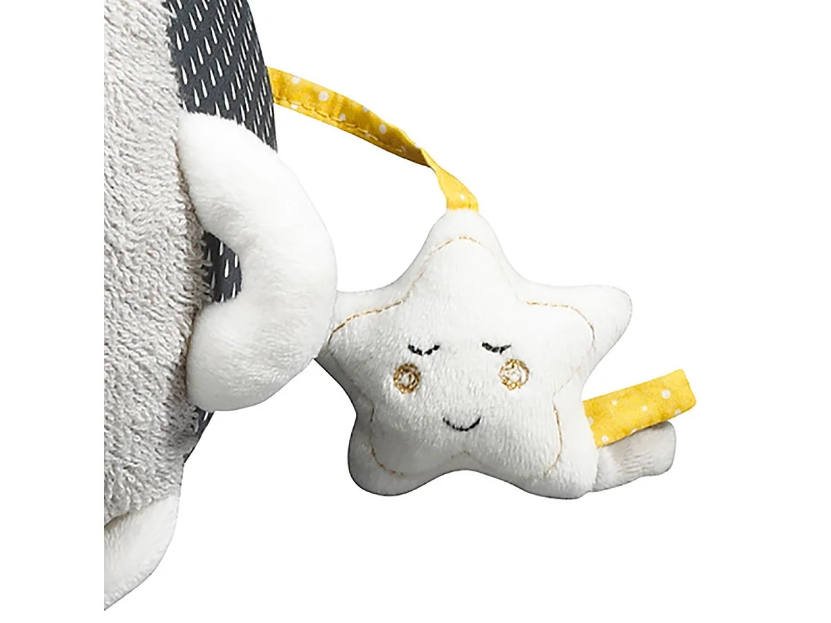 Palla attività per bambini in velluto grigio