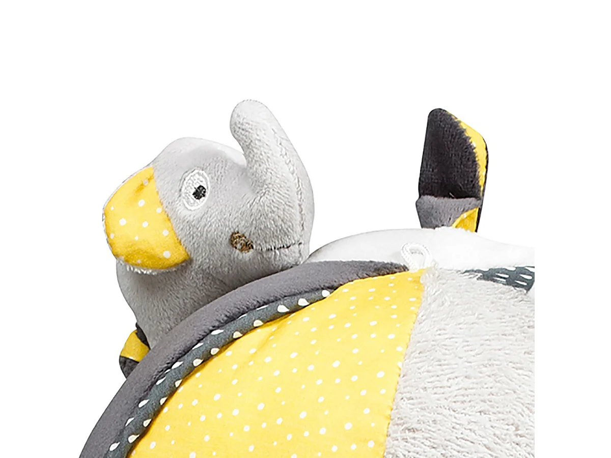 Palla attività per bambini in velluto grigio