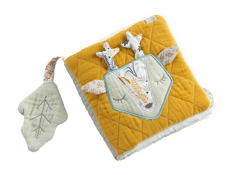 Libro de aprendizaje temprano en poliéster amarillo oscuro