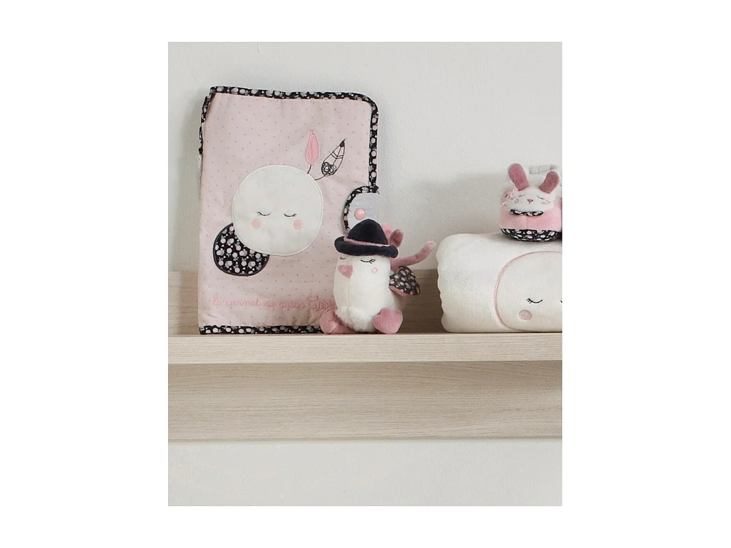 Peluche Mini Musical Bird de terciopelo blanco