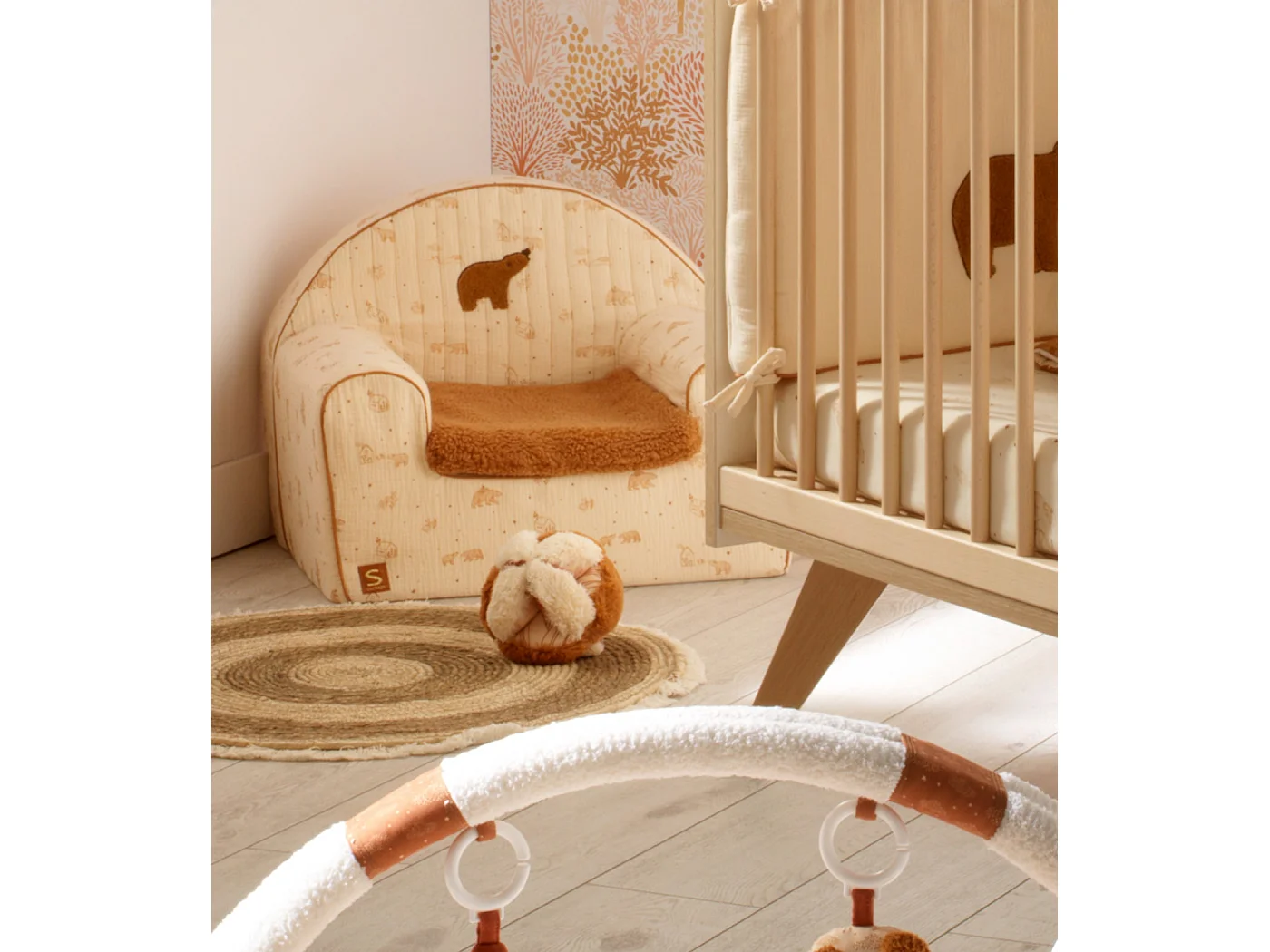 Balle sensorielle en peluche ORSINO - Sauthon