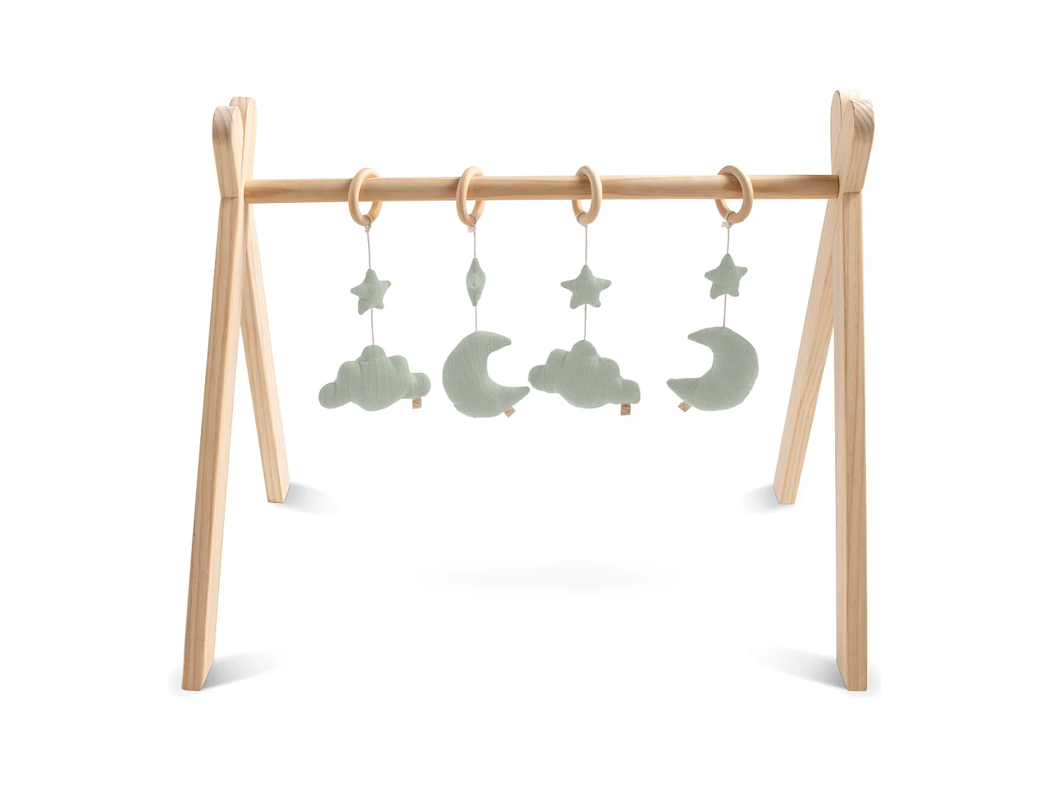 Arche d'éveil bois avec 4 jouets UNI SAUGE - Sauthon