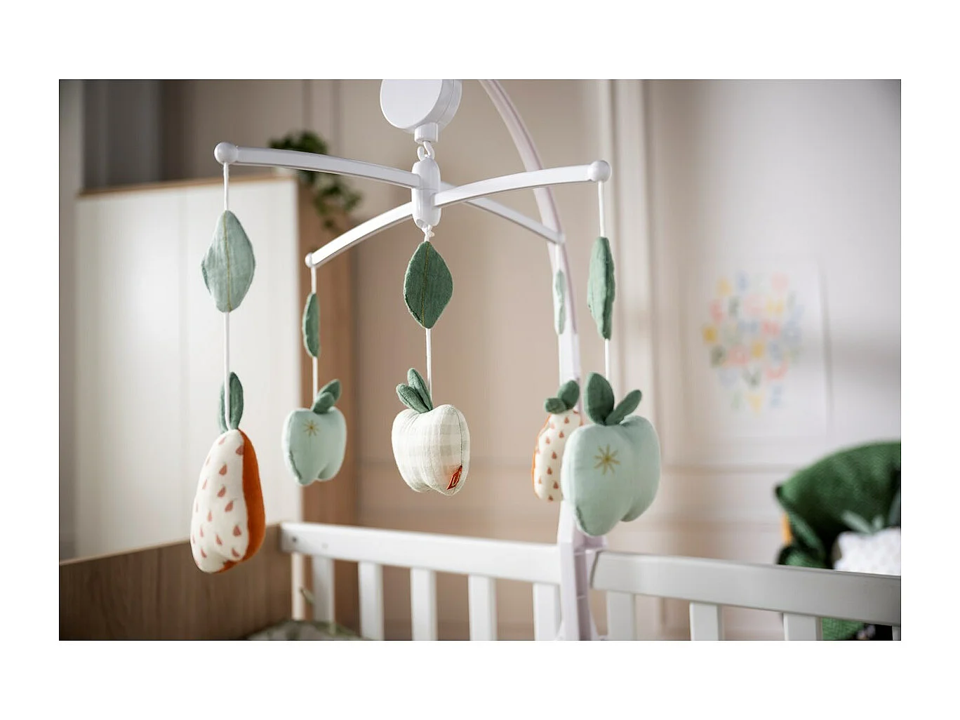 Mobile musical en coton BOTANICA - Sauthon