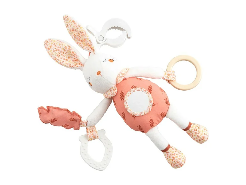 Juguete de actividades de terciopelo blanco