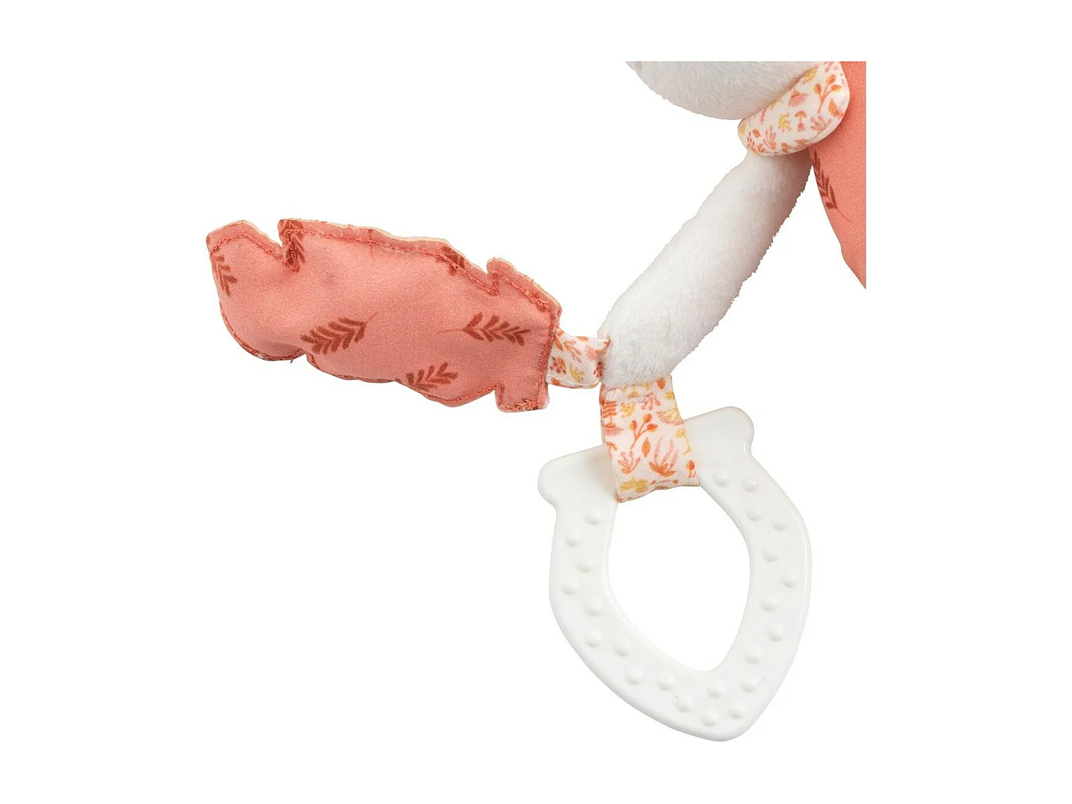 Juguete de actividades de terciopelo blanco