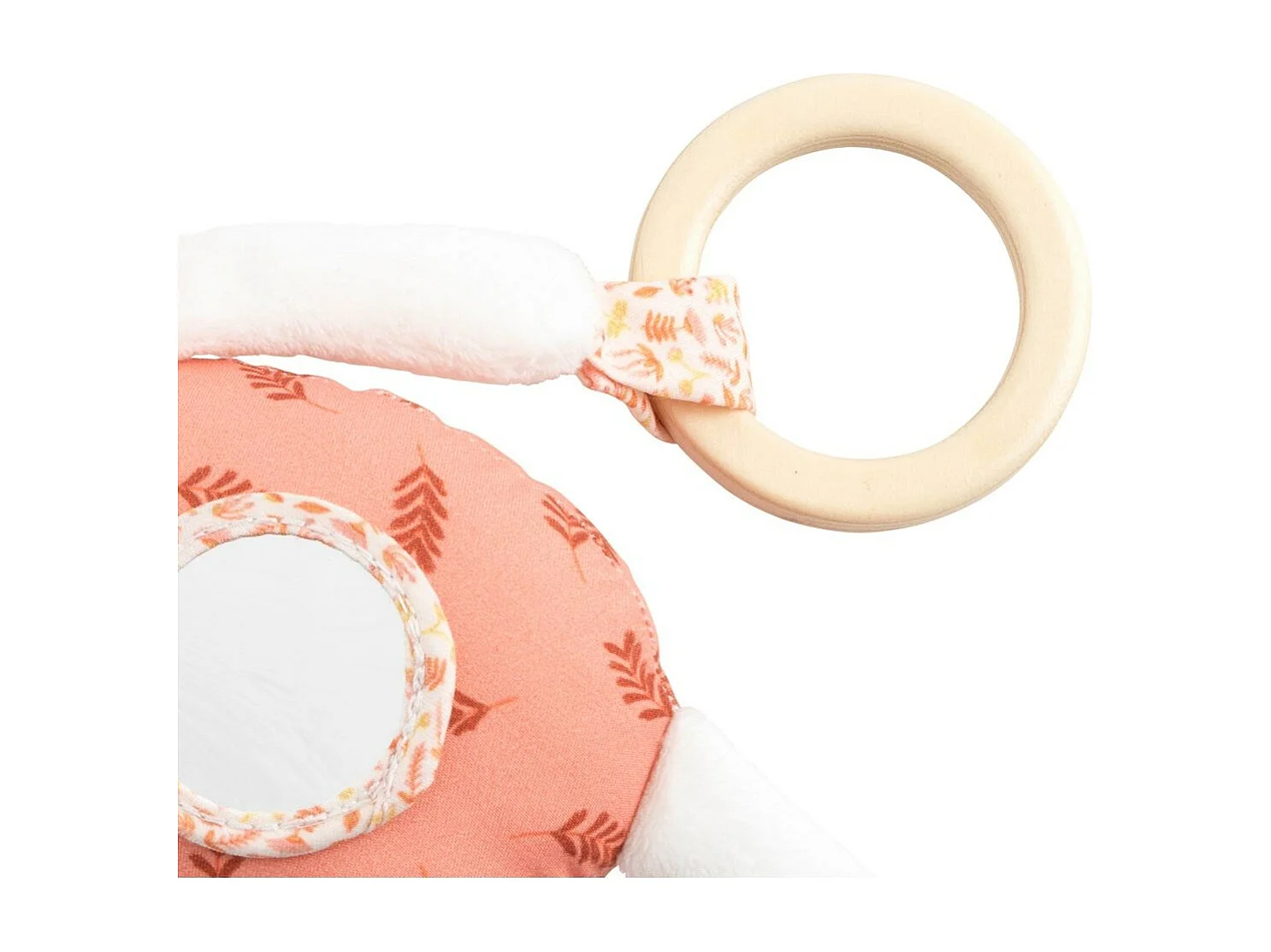 Giocattolo attività in velluto bianco