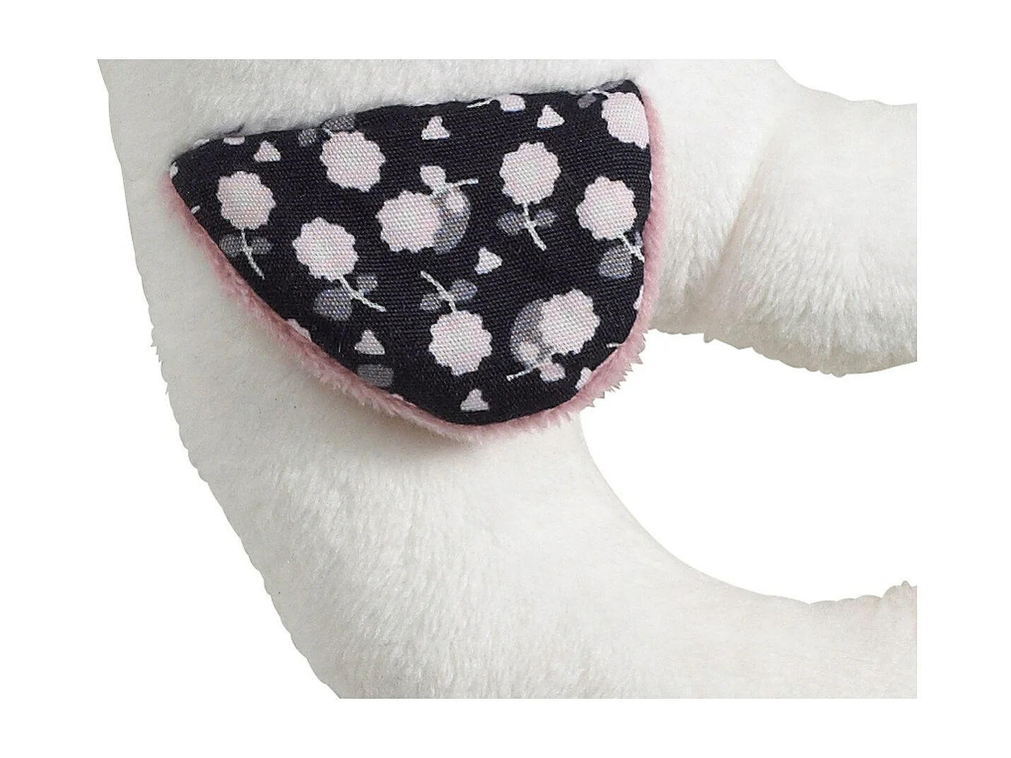 Sonajero para pájaros de terciopelo blanco