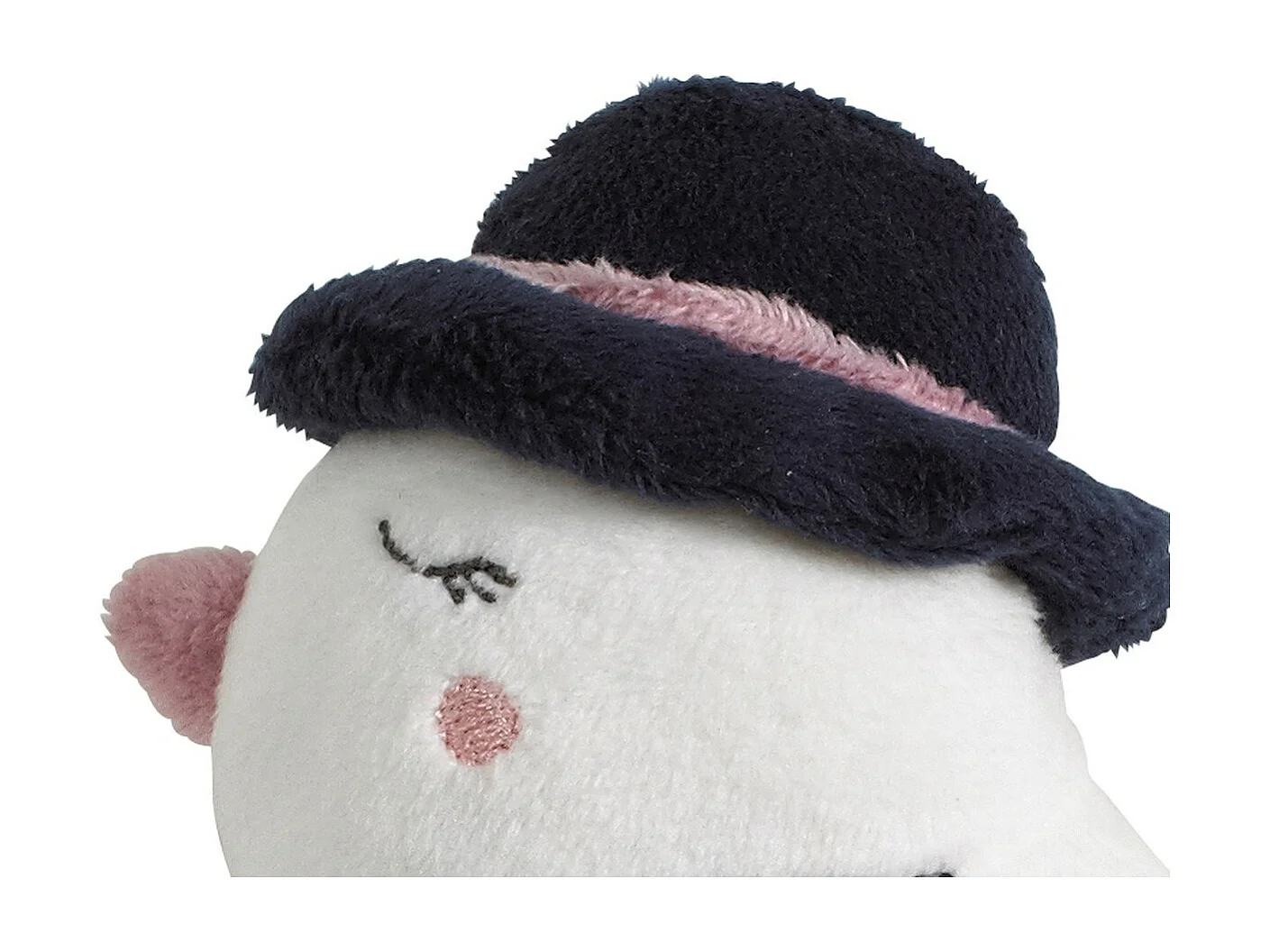 Sonaglio per uccelli in velluto bianco