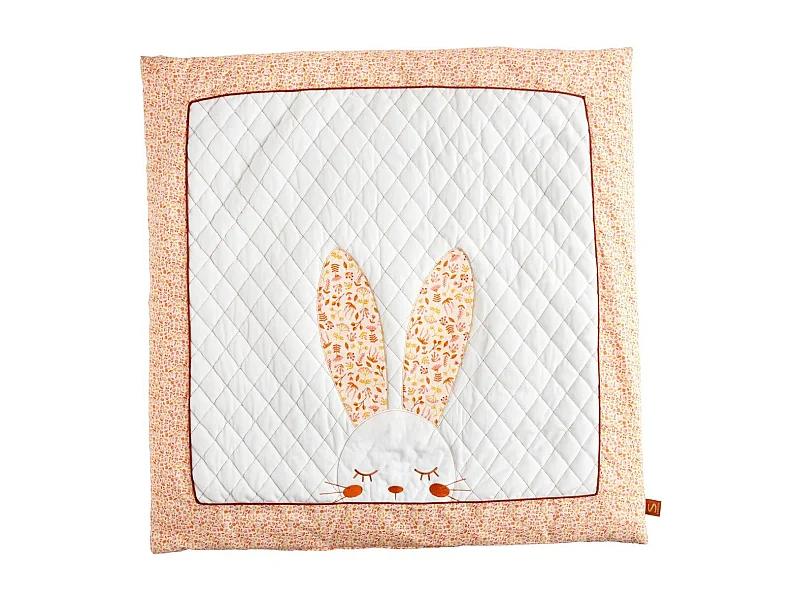 Grand tapis en coton blanc ESMEE - Sauthon