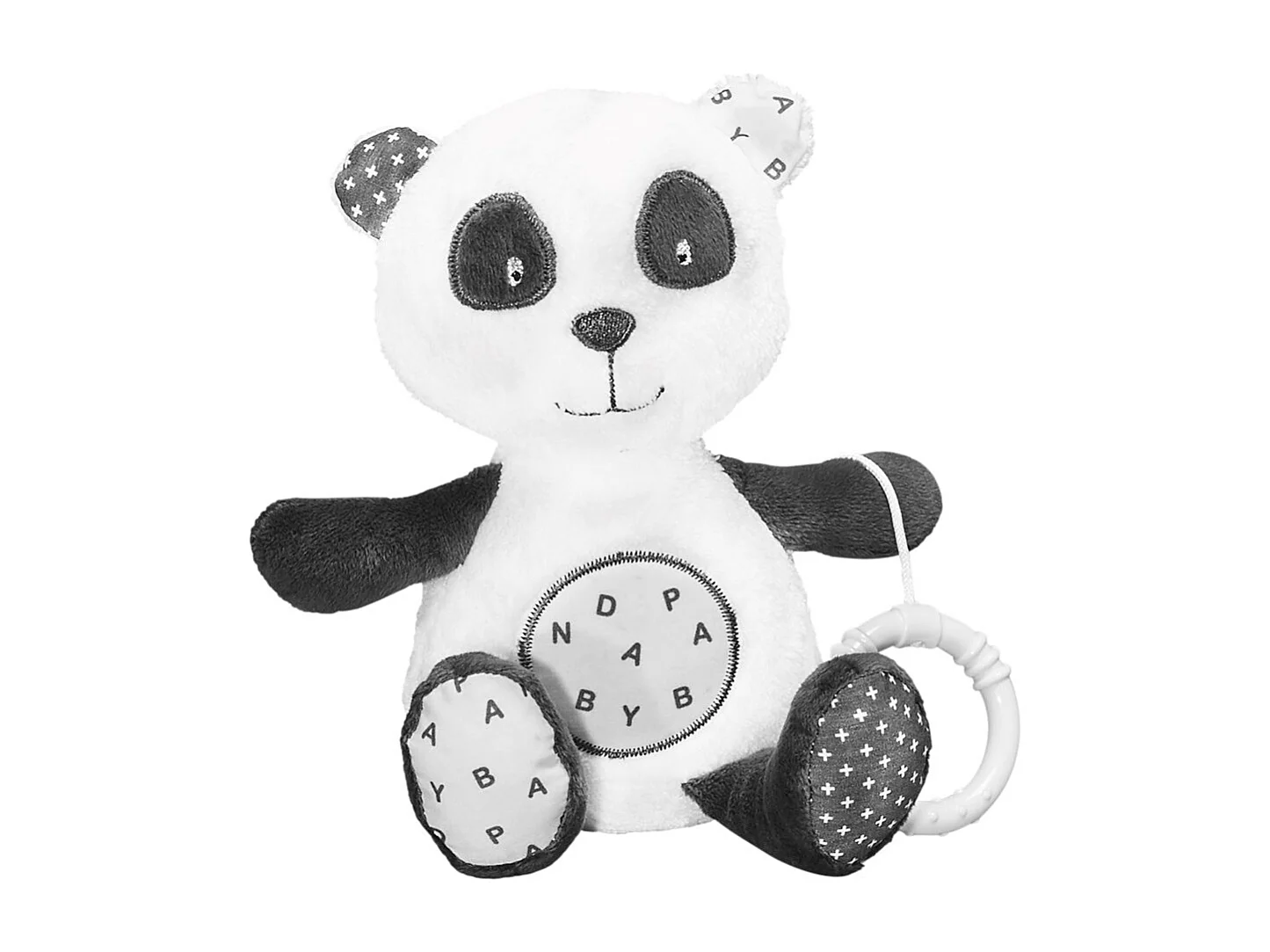 Peluche mini musical en velours gris CHAO CHAO - Sauthon