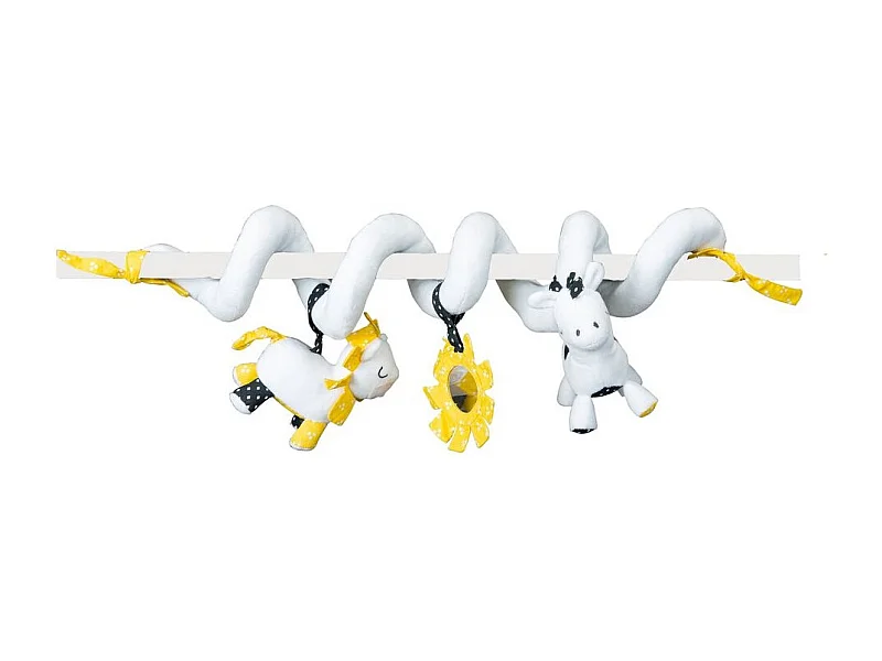 Espiral de actividades de terciopelo blanco