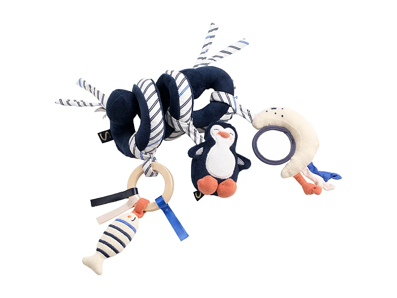 Pingüino de terciopelo azul espiral de actividades