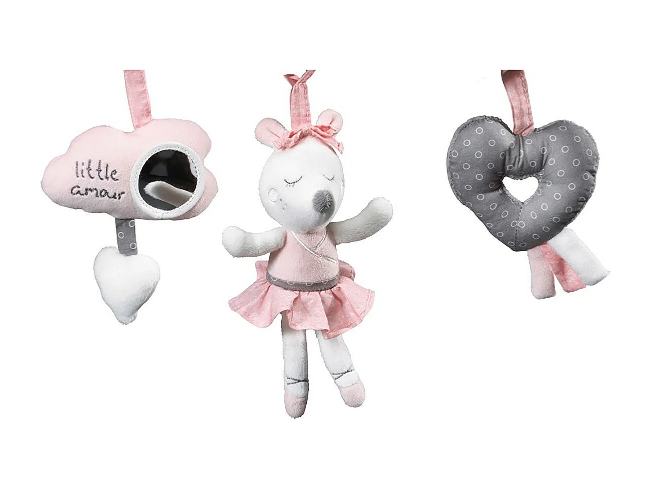 Spirale d'activités en velours Rose LILIBELLE - Sauthon