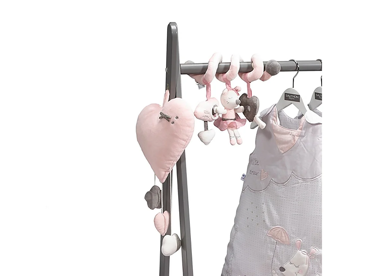 Spirale d'activités en velours Rose LILIBELLE - Sauthon