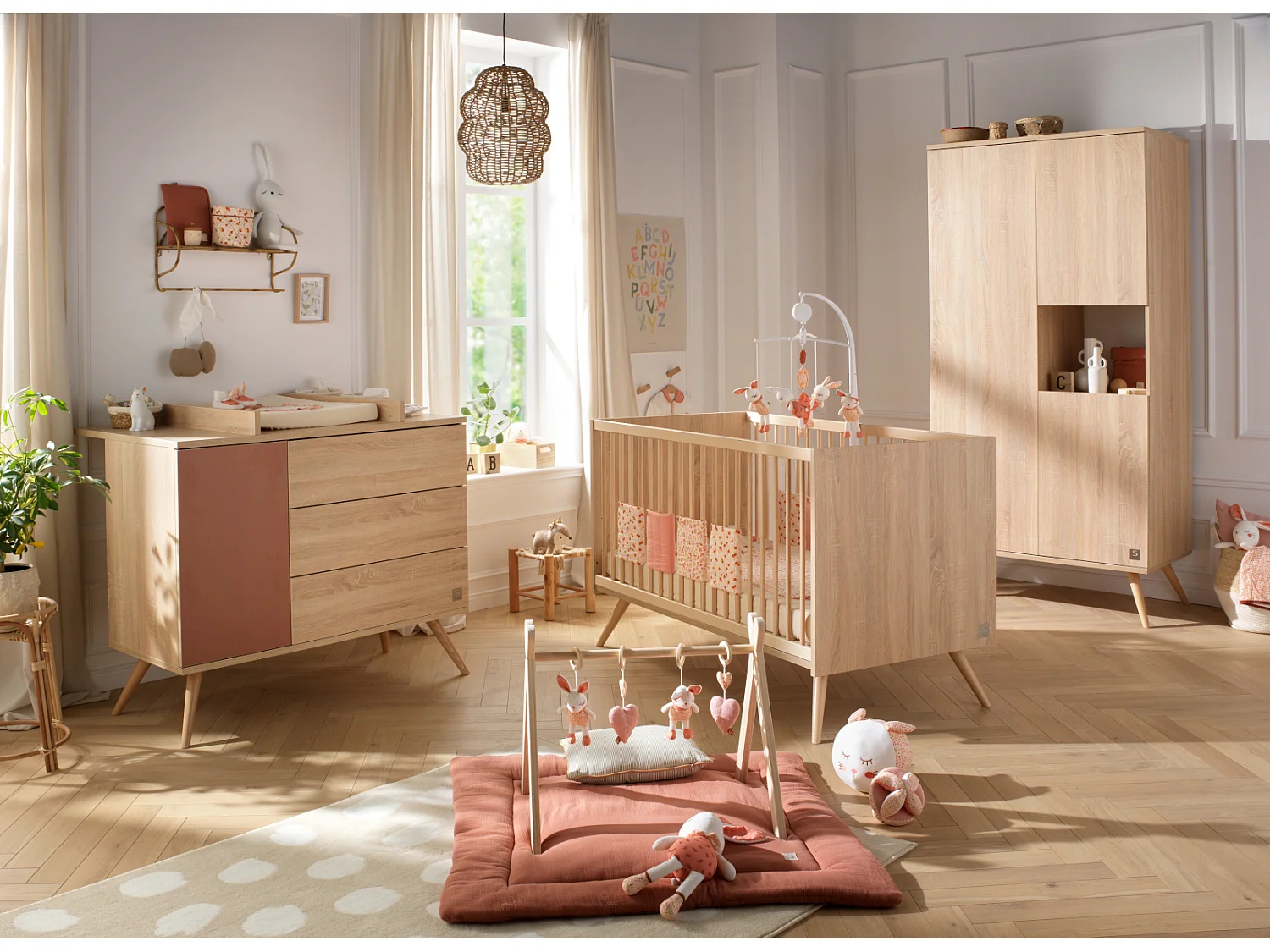 Plan à langer pour commode en bois SEVENTIES - Sauthon