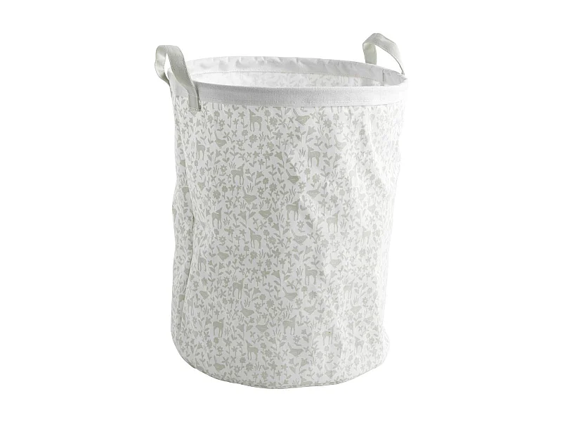 Cestino in cotone bianco 31x39x31cm