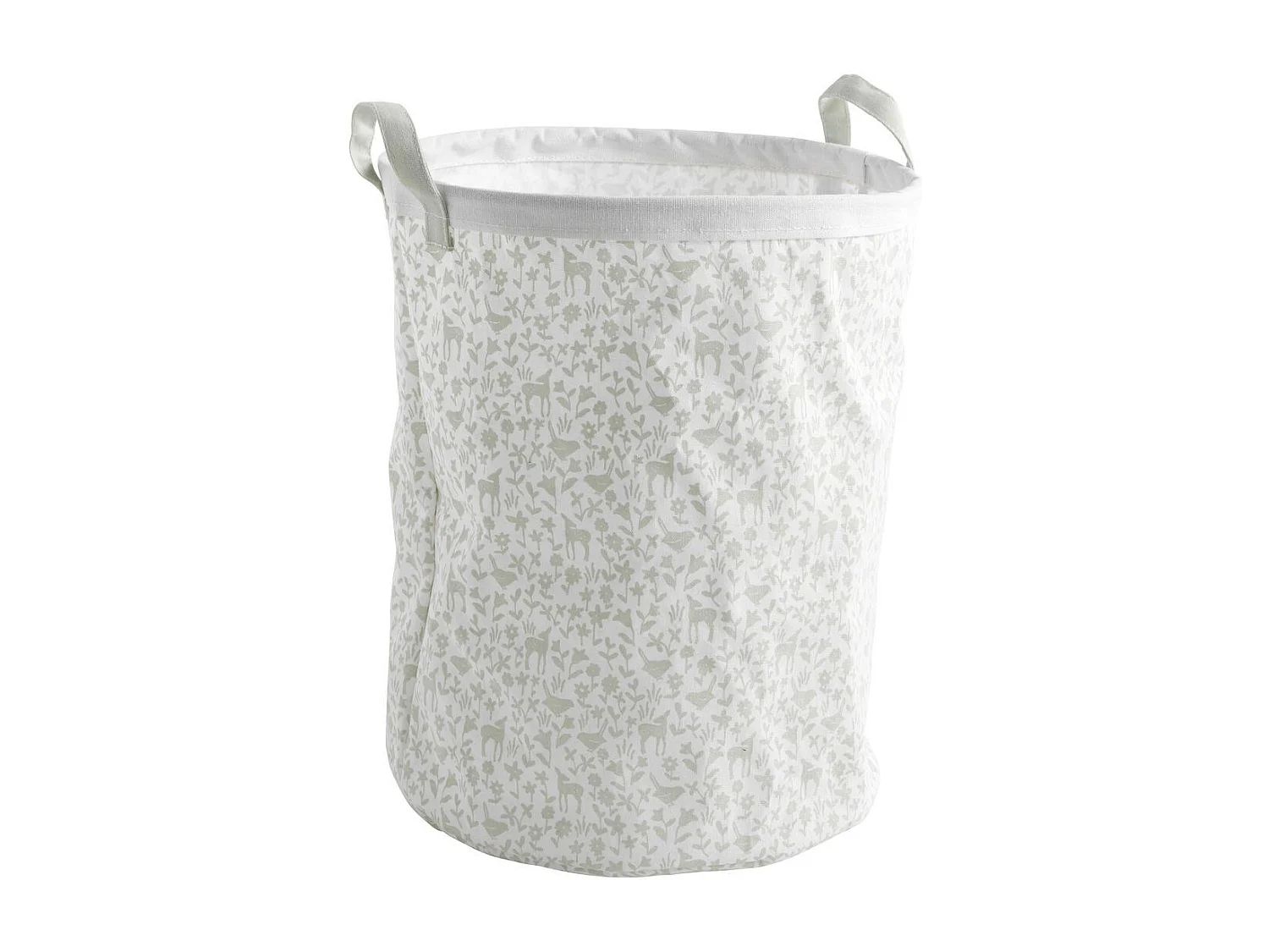 Cestino in cotone bianco 31x39x31cm