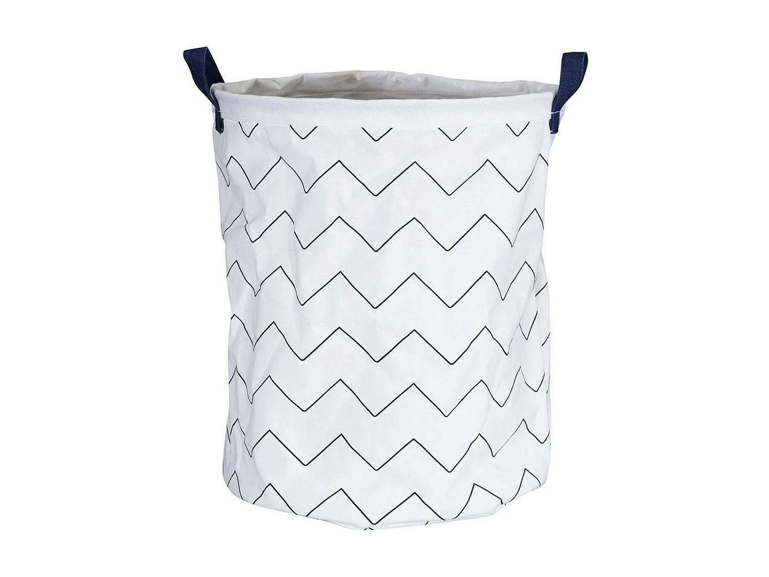 Cestino in tessuto di cotone bianco 31x39x31cm