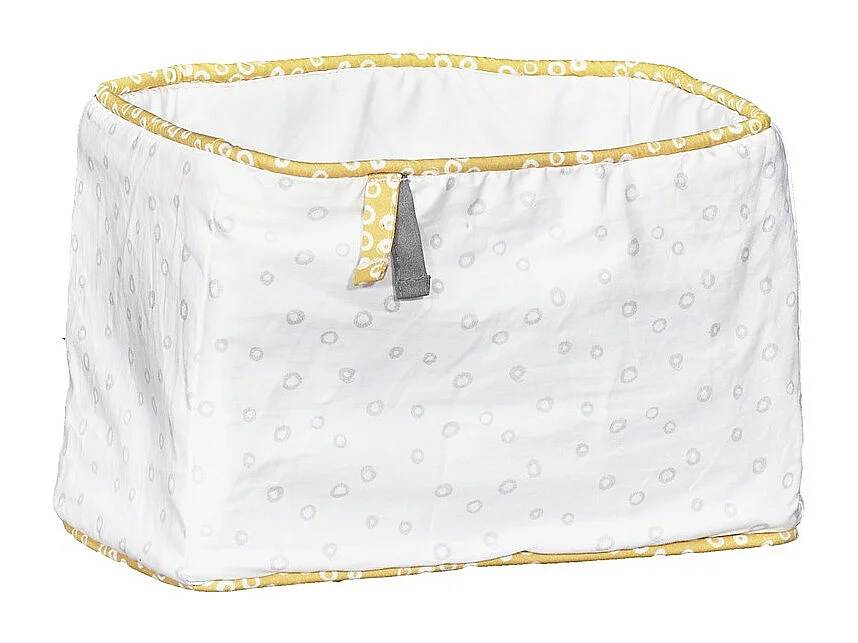 Cesta de tela de algodón blanco