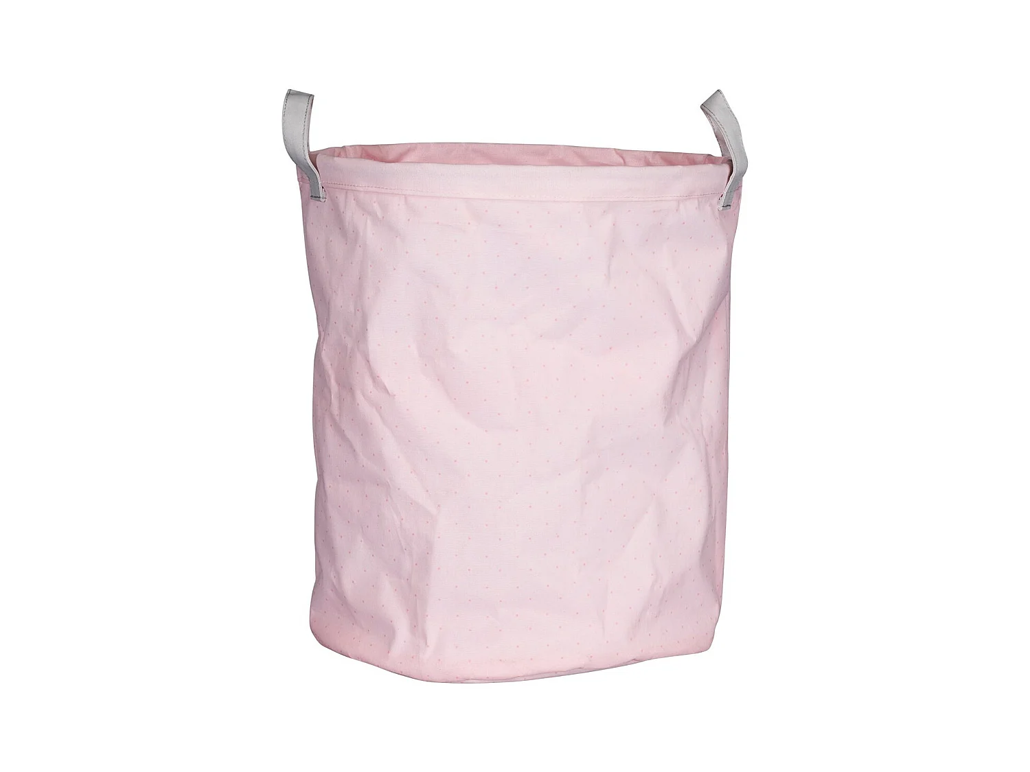 Panière de rangement tissu 31x39x31cm en coton Rose MISS FLEUR DE LUNE - Sauthon