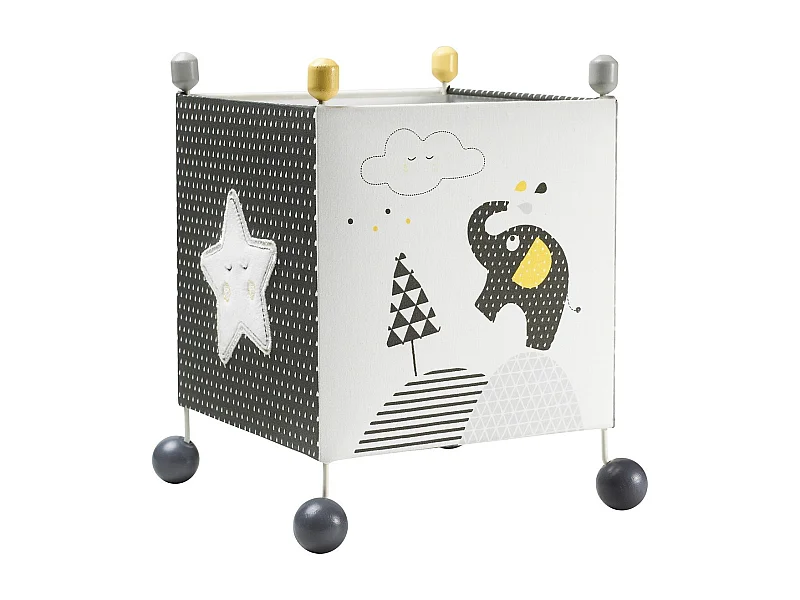 Luce per bambini in cotone grigio